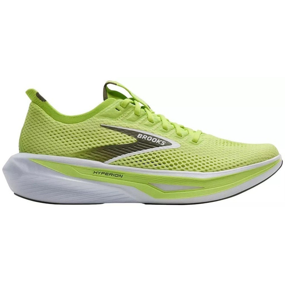 Brooks Men's Hyperion 3 Running Shoes Sunny Lime Olive White Size 10.5 D NEW